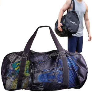 Bolsa de buceo Athletico Mesh Dive Duffel Bag for Scuba or Snorkeling - XL Mesh Travel Duffle for Scuba Diving and Snorkeling Gear & Equipment - Dry Bag Holds Mask, Fins, Snorkel, and More
