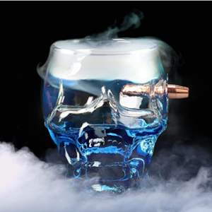 Barbuzzo Crystal Skull - Vaso de cerveza (cristal, talla única), transparente