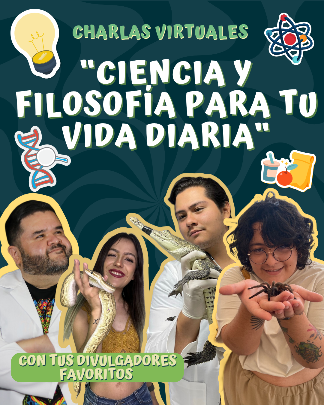 Charlas virtuales de ciencia