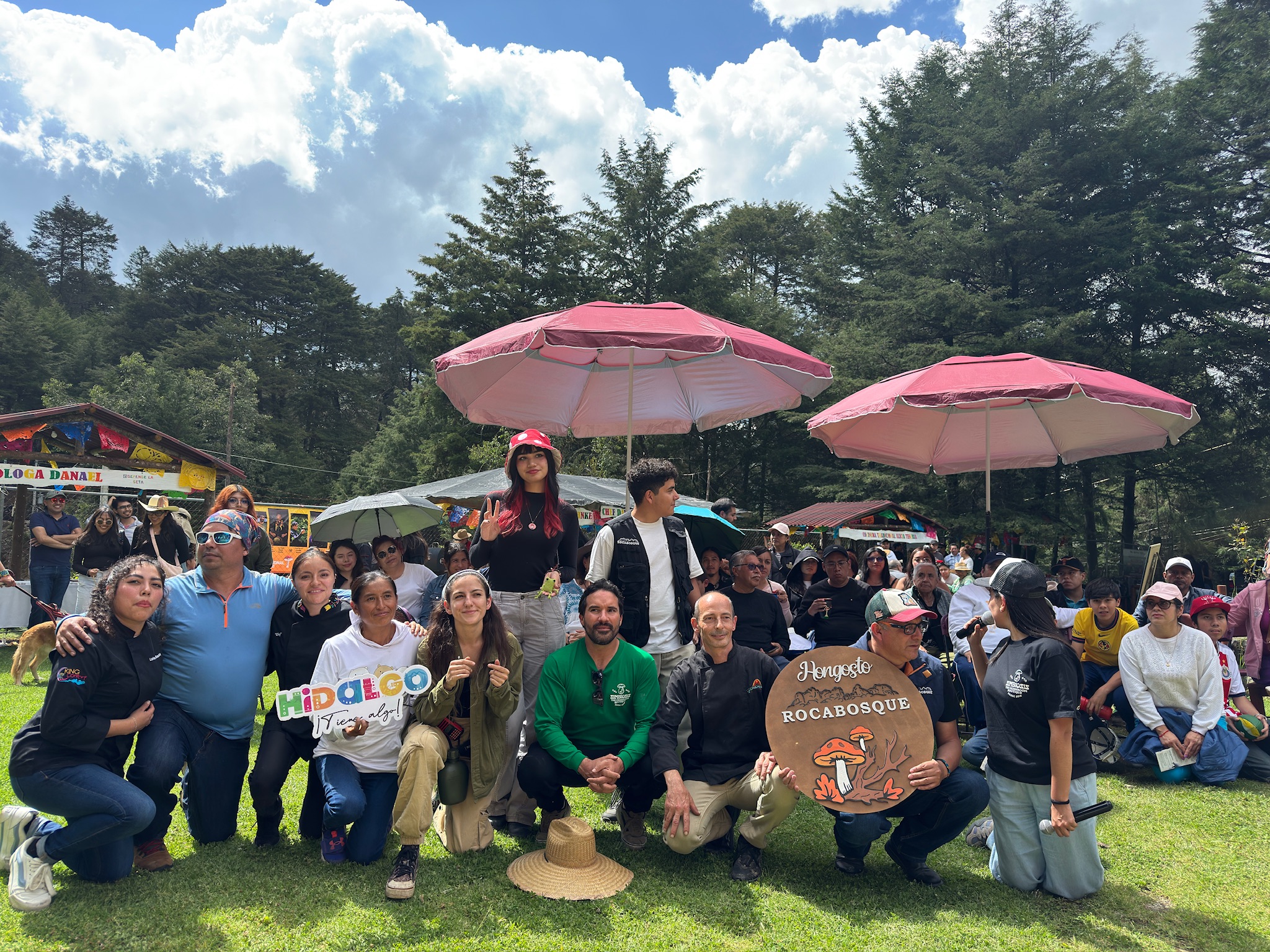 Participantes Festival del hongo 2025 en Rocabosque, Mineral del Chico 2025.