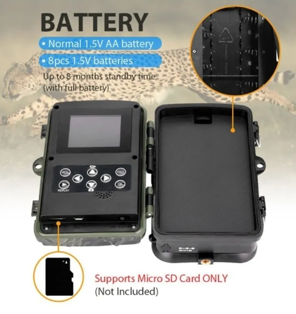 Cámara trampa 4K 36 MP IP65 | Monitoreo de fauna y campo